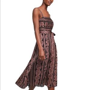 NWT Anthropologie Jardin Jacquard Midi Dress S 4